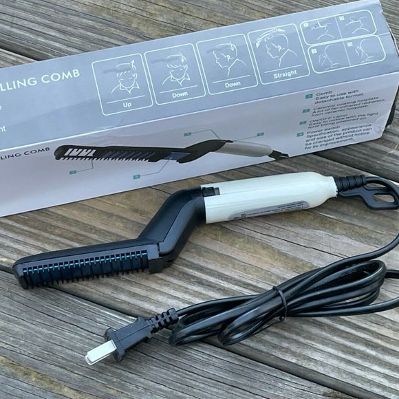 Modelling Comb Hair Straightener Electric Men Beard Styling Comb Brush Multifunc - Picture 9 of 9